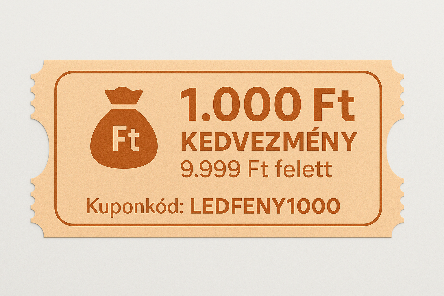 1000 Ft kedvezmény 9999 Ft felett