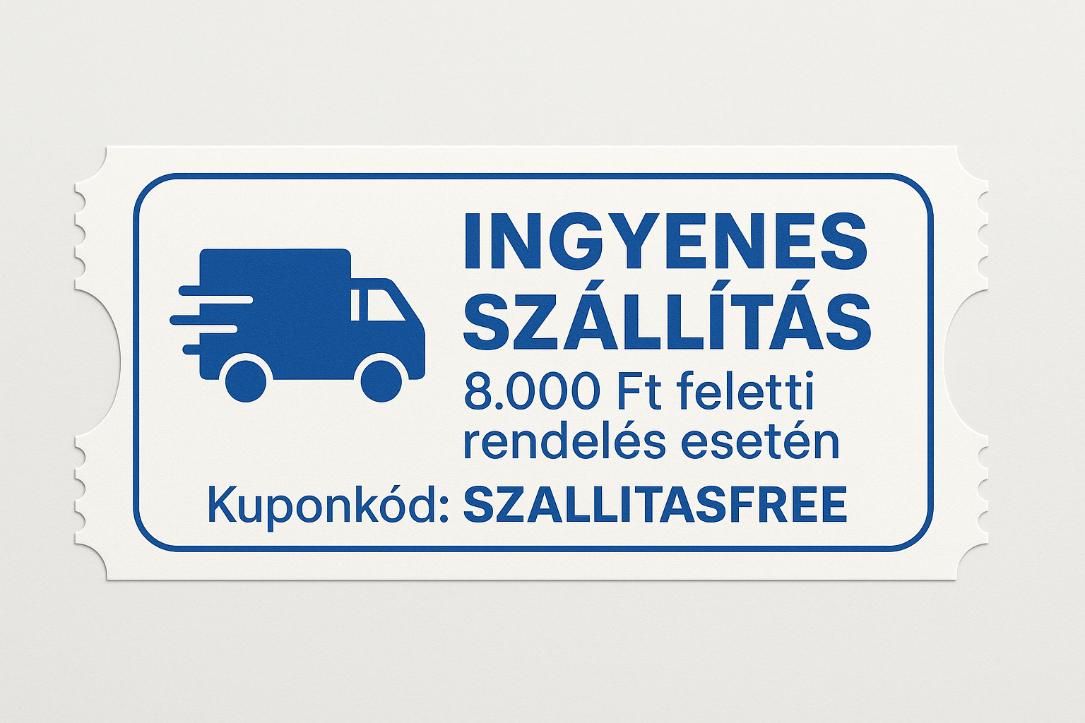 Ingyenes szállítás 8000 Ft felett